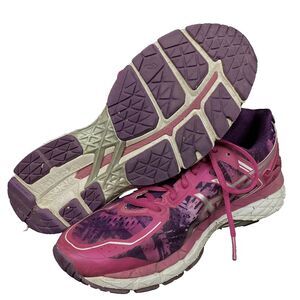 ASICS Gel-Kayano 22 - Women's Sz 10 - Purple & Pink Running/Jogging Shoes- T597N